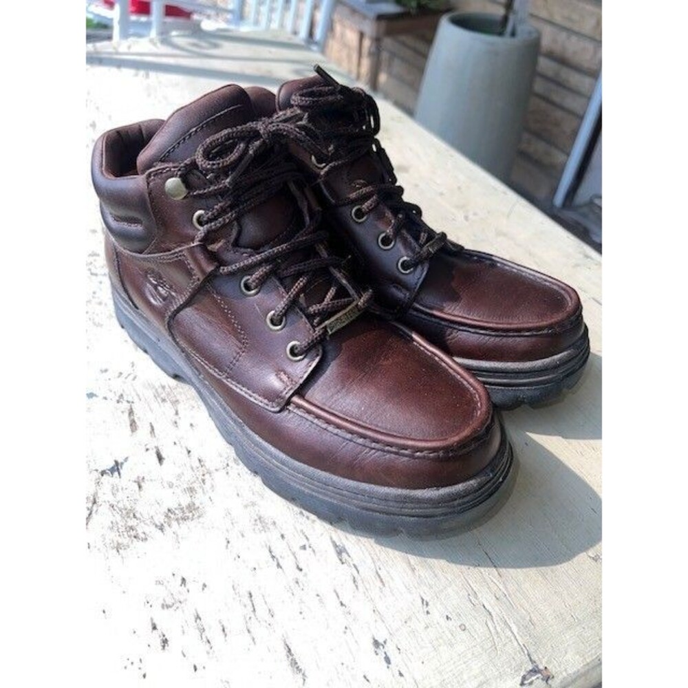 TIMBERLAND Gore Tex Women's sz 9.5M Waterproof Leather Hiking Ankle Lug Boot
